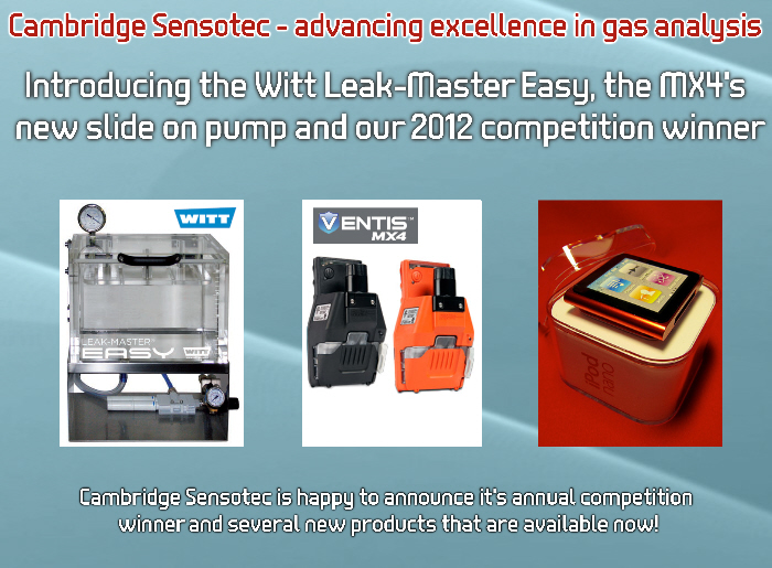 Introducing Witt's Leak-Master Easy, Industrial Scientifics MX4 Pump and Our Annual Prize Draw Winner